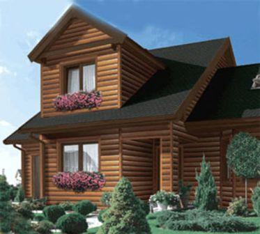 Оздоблення фасаду натуральною деревиною не тільки прикрашає, але і утеплює будинок